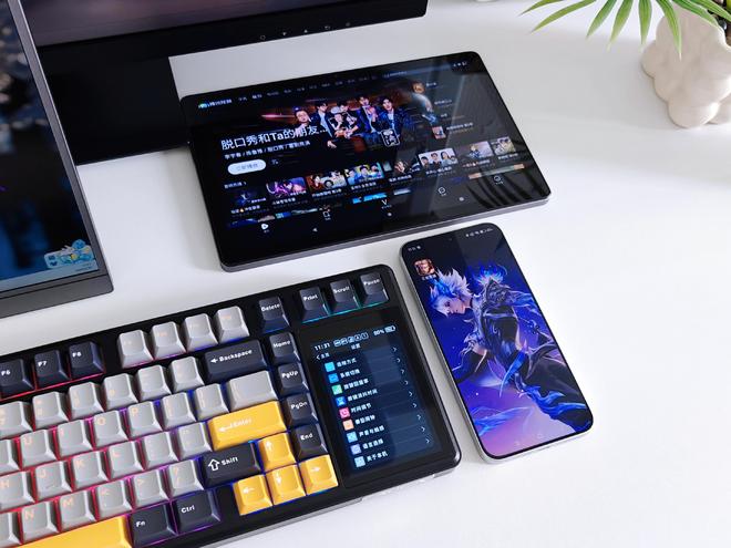 L99带您解锁机械键盘新形态不朽情缘网站触控大屏加持狼蛛(图15)